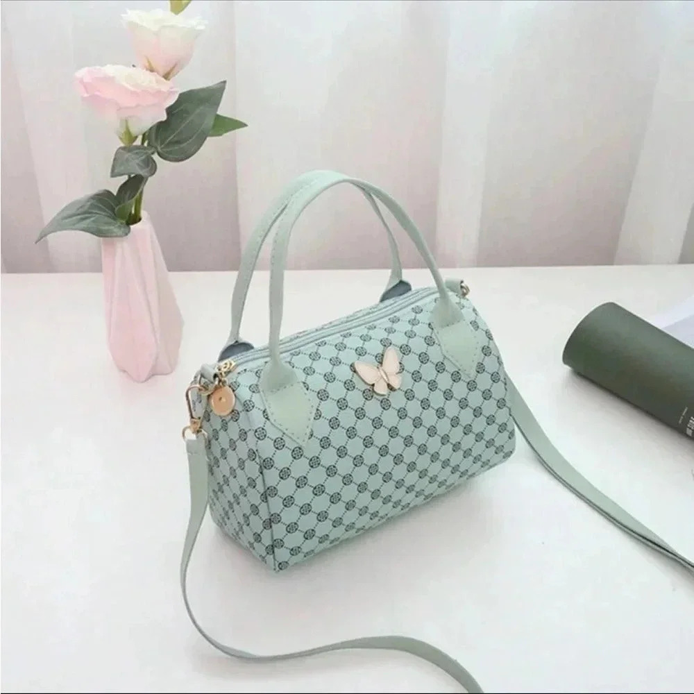 ⚠️Clearance Butterfly Cylindrical Crossbody Bag Black /White /Pink /Blue /Brown - Picture 5 of 12